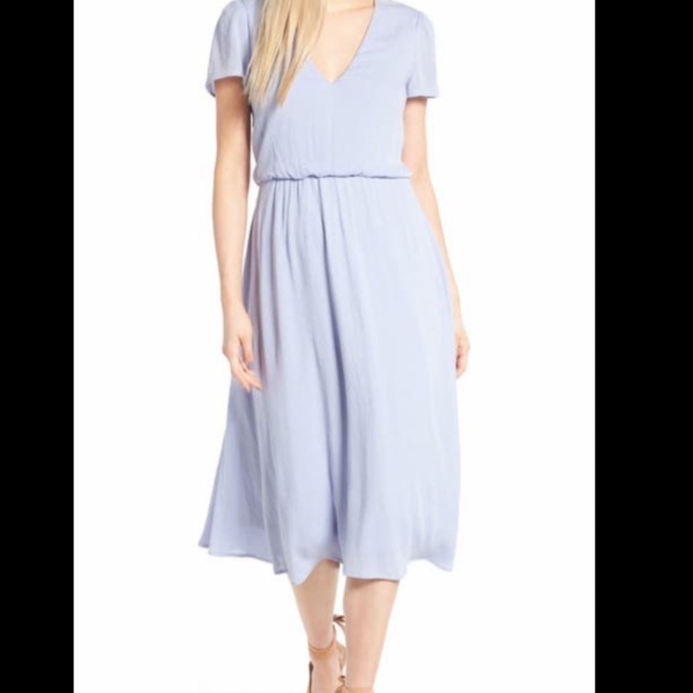 WAYF Blue Midi Dress